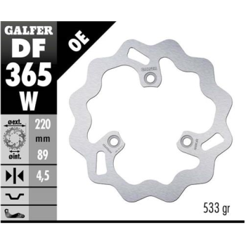 disco freno moto galfer wave fijo 220x4 5mm df365w