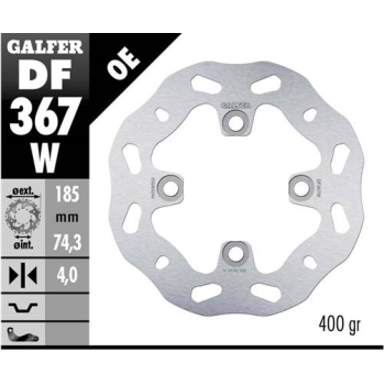 disco freno moto galfer wave fijo 185x4mm df367w
