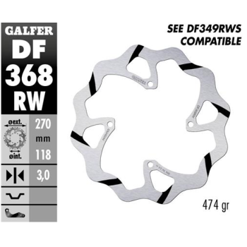 disco freno moto galder wave fijo 270x3mm df368rw