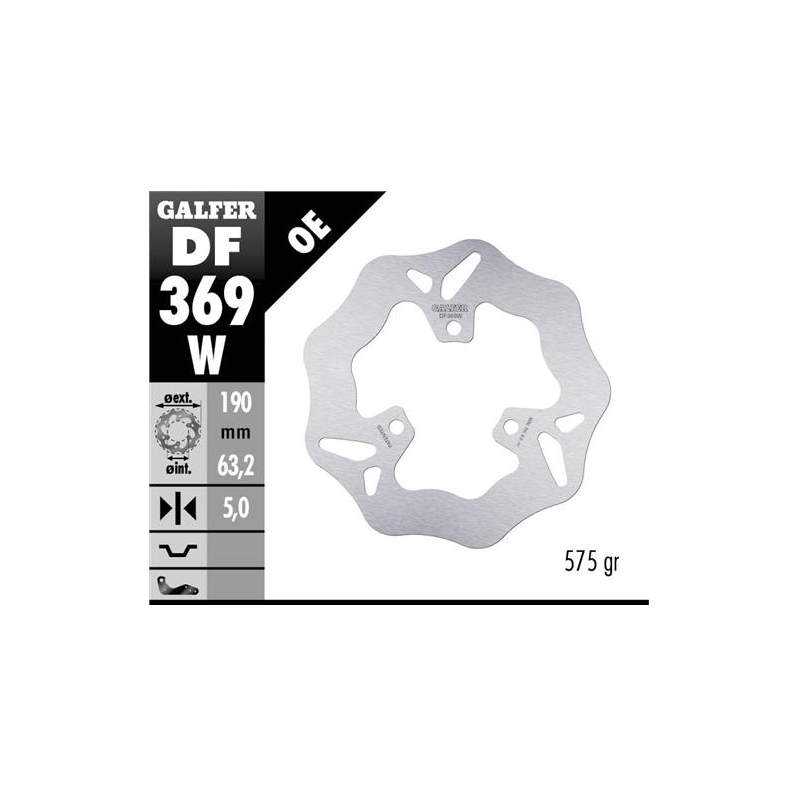 disco freno moto galfer wave fijo 190x5mm df369w