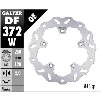 disco freno moto galfer wave fijo 220x5mm df372w