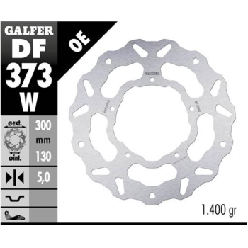 disco freno moto galfer wave fijo 300x5 5mm df373w