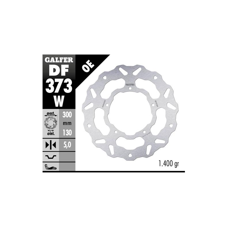disco freno moto galfer wave fijo 300x5 5mm df373w
