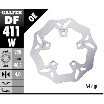 disco freno moto galfer wave fijo 220x4mm df411w