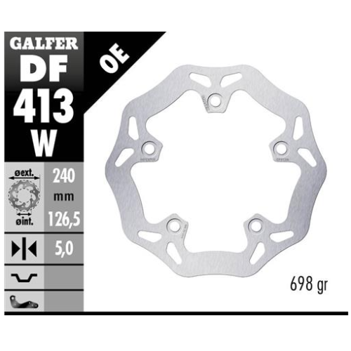 disco freno moto galfer wave fijo 240x5mm df413w