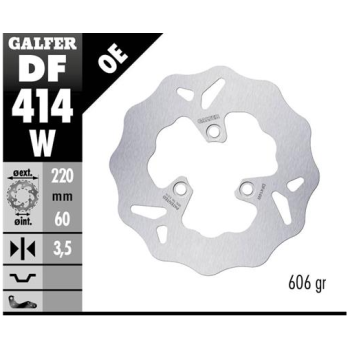 disco freno moto galfer wave fijo 220x3 5mm df414w