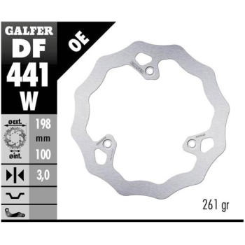 disco freno moto galfer wave fijo 198x3mm df441w
