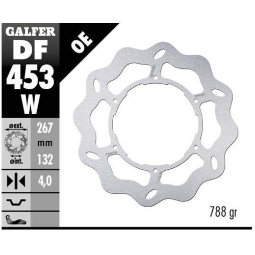 disco freno moto galfer wave fijo 267x4mm df453w
