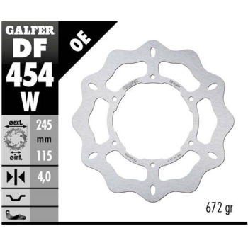 disco freno moto galfer wave fijo 245x4mm df454w