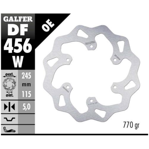 disco freno moto galfer wave fijo 245x5mm df456w