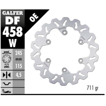 disco freno moto galfer wave fijo 245x4mm df458w
