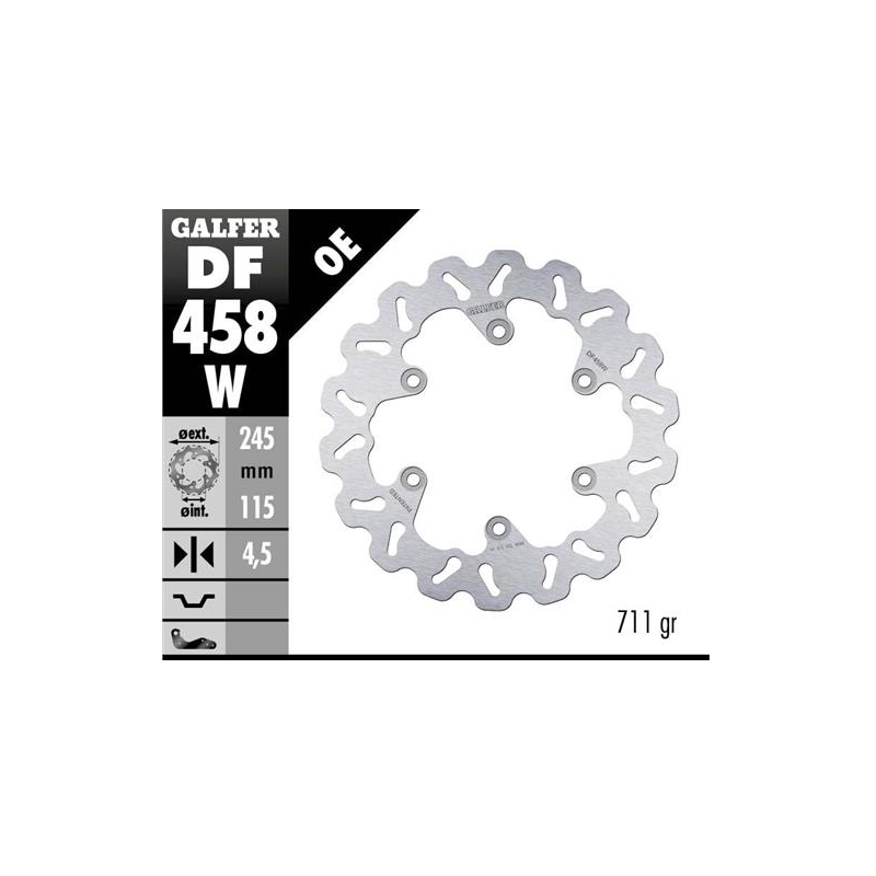 disco freno moto galfer wave fijo 245x4mm df458w
