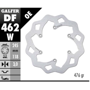 disco freno moto galfer wave fijo 245x3mm df462w