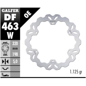 disco freno moto galfer wave fijo 320x5mm df463w