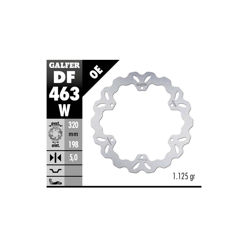 disco freno moto galfer wave fijo 320x5mm df463w