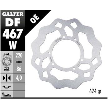 disco freno moto galfer wave fijo 220x4mm df467w