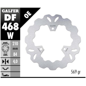 disco freno moto galfer wave fijo 210x4mm df468w