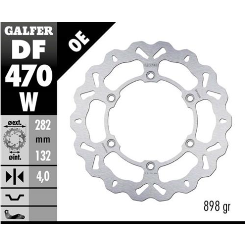 disco freno moto galfer wave fijo 282x4mm df470w