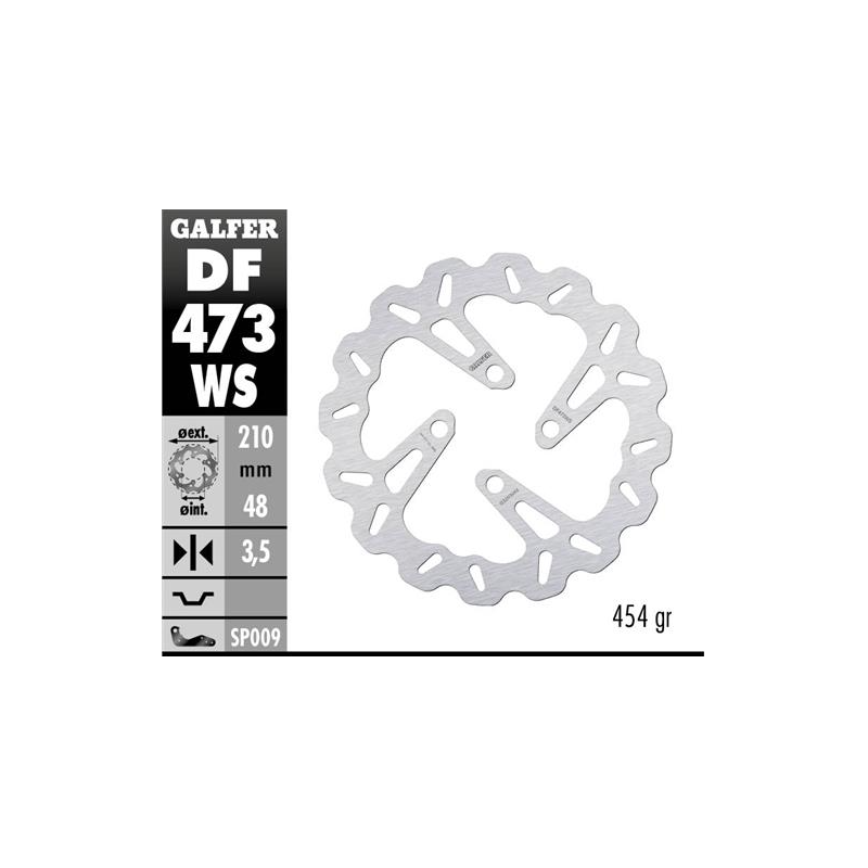 disco freno moto moto galfer wave fijo 210x3 5mm d