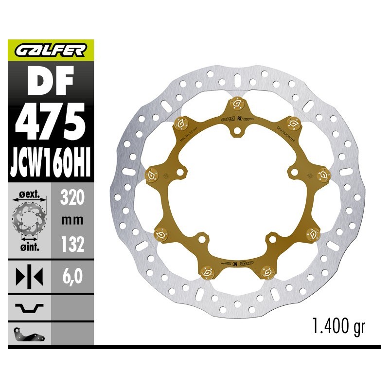 disco de freno w floatech 320x6mm kashima df475jcw160hi
