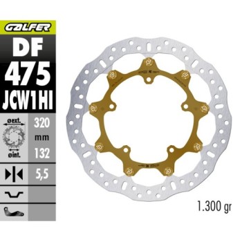 disco de freno delantero galfer df475jcw1hi floatech racing kashima 320x5 5 mm