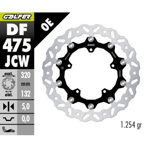 discos de freno delantero galfer yamaha r1 r6 my04 my23