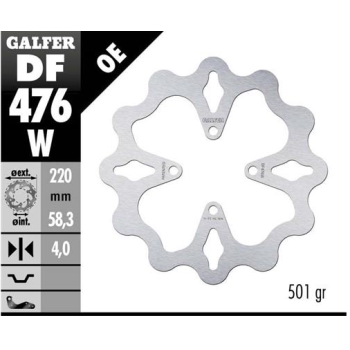 disco freno moto galfer wave fijo 220x4mm df476w