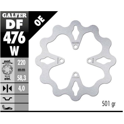 disco freno moto galfer wave fijo 220x4mm df476w