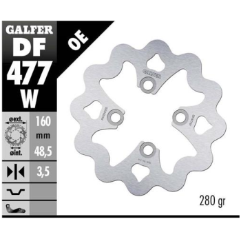 disco freno moto galfer wave fijo 160x3 5mm df477w