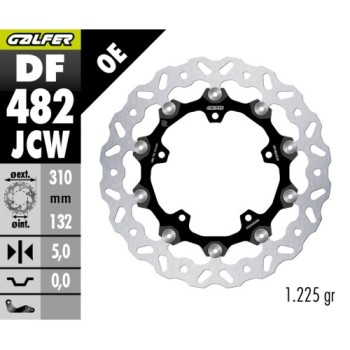 disco de freno delantero galfer yamaha r 6 my05 my07