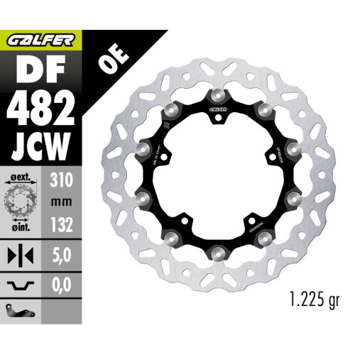 disco de freno delantero galfer yamaha r 6 my05 my07