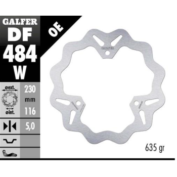 disco freno moto galfer wave fijo 228 5x5mm df484w
