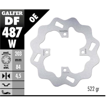 disco freno moto galfer wave fijo 200x4mm df487w