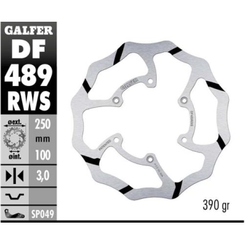 disco freno moto galfer wave fijo 250x3mm df489rws