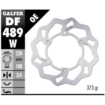 disco freno moto galfer wave fijo 220x3mm df489w