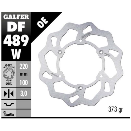 disco freno moto galfer wave fijo 220x3mm df489w