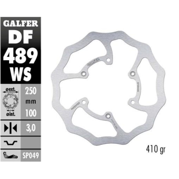 disco freno moto moto galfer wave fijo 250x3mm df4
