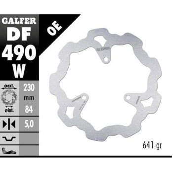 disco freno moto galfer wave fijo 230x5mm df490w