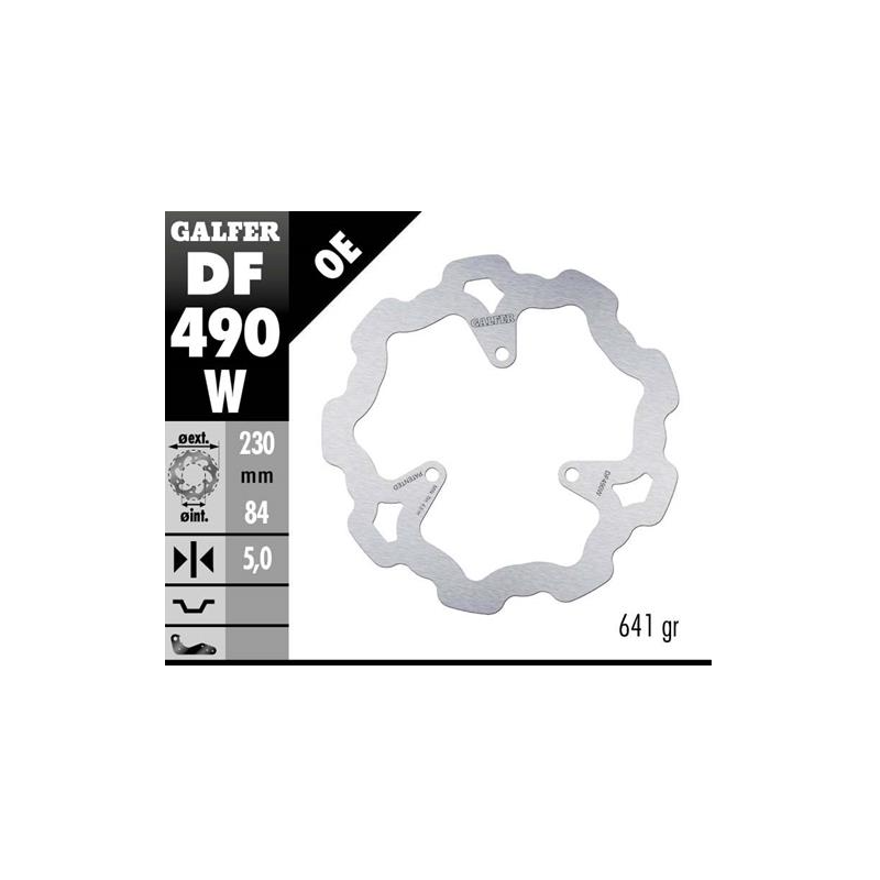disco freno moto galfer wave fijo 230x5mm df490w