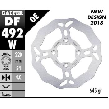 disco freno moto galfer wave fijo 220x4mm df492w