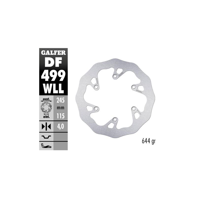 disco freno moto galder wave fijo solido df499wll