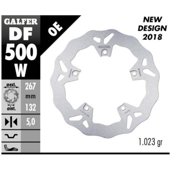 disco freno moto galfer wave fijo 267x5mm df500w