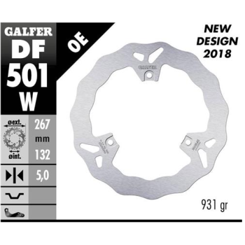 disco freno moto galfer wave fijo 267x5mm df501w