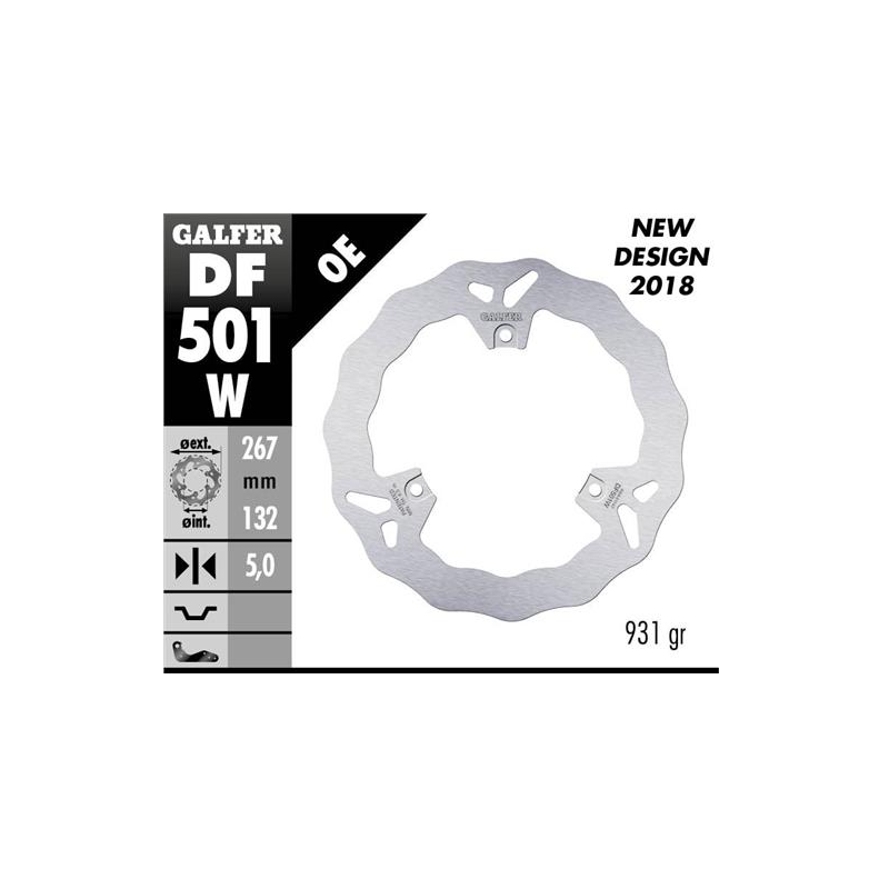 disco freno moto galfer wave fijo 267x5mm df501w