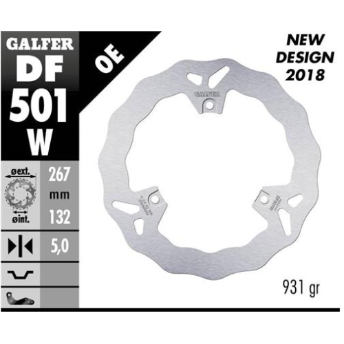 disco freno moto galfer wave fijo 267x5mm df501w