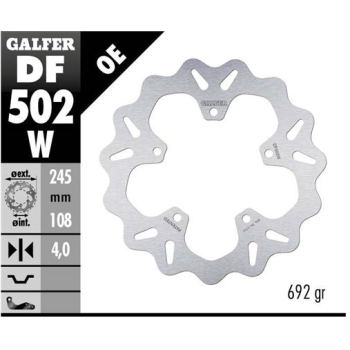 disco freno moto galfer wave fijo 245x4mm df502w