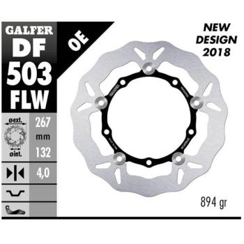 disco freno moto galfer wave flotante 267x4mm df50
