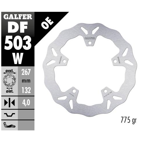 disco freno moto galfer wave fijo 267x4mm df503w