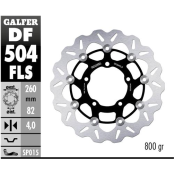 disco freno moto galfer wave flotante 260x4mm df50