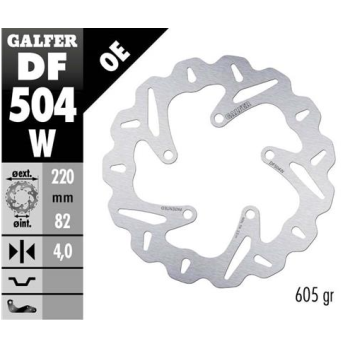 disco freno moto galfer wave fijo 220x4mm df504w